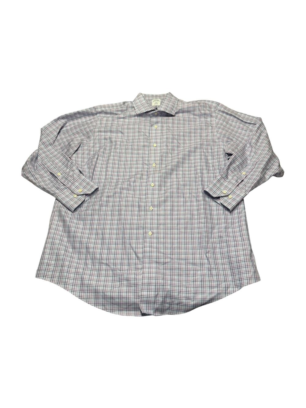 Brooks Brothers 1818 Regent Non-Iron Plaid Dress Shirt 17-2/3